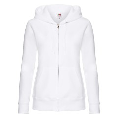 Толстовка "Lady-Fit Hooded Sweat Jacket", белый_L, 75% х/б, 25% п/э, 280 г/м2