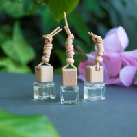 Парфюм для автомобиля и интерьера (3шт) в дер. подставке,11,5х9,3х2,7 см, дерево, стекло