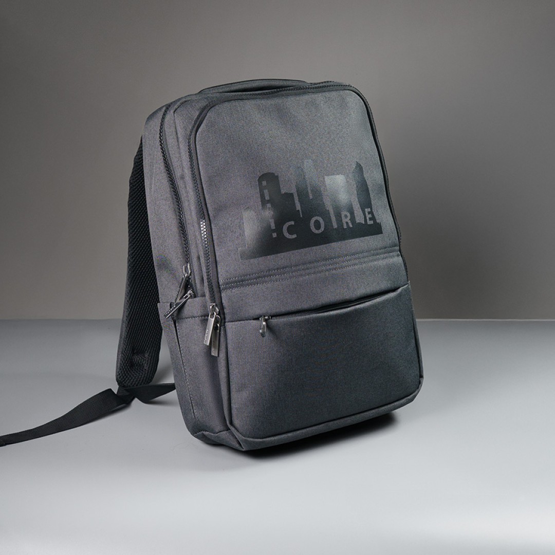 Рюкзак CORE, тёмно-серый, 100% полиэстер