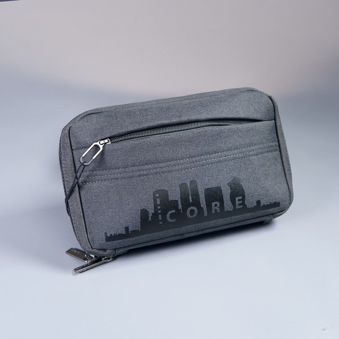 Органайзер для аксессуаров CORE, тёмно-серый, 100% полиэстер