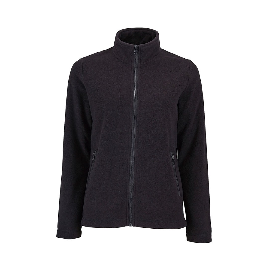 Толстовка на молнии женская NORMAN WOMEN, черный, 2XL, 100% п/э, 220 г/м2
