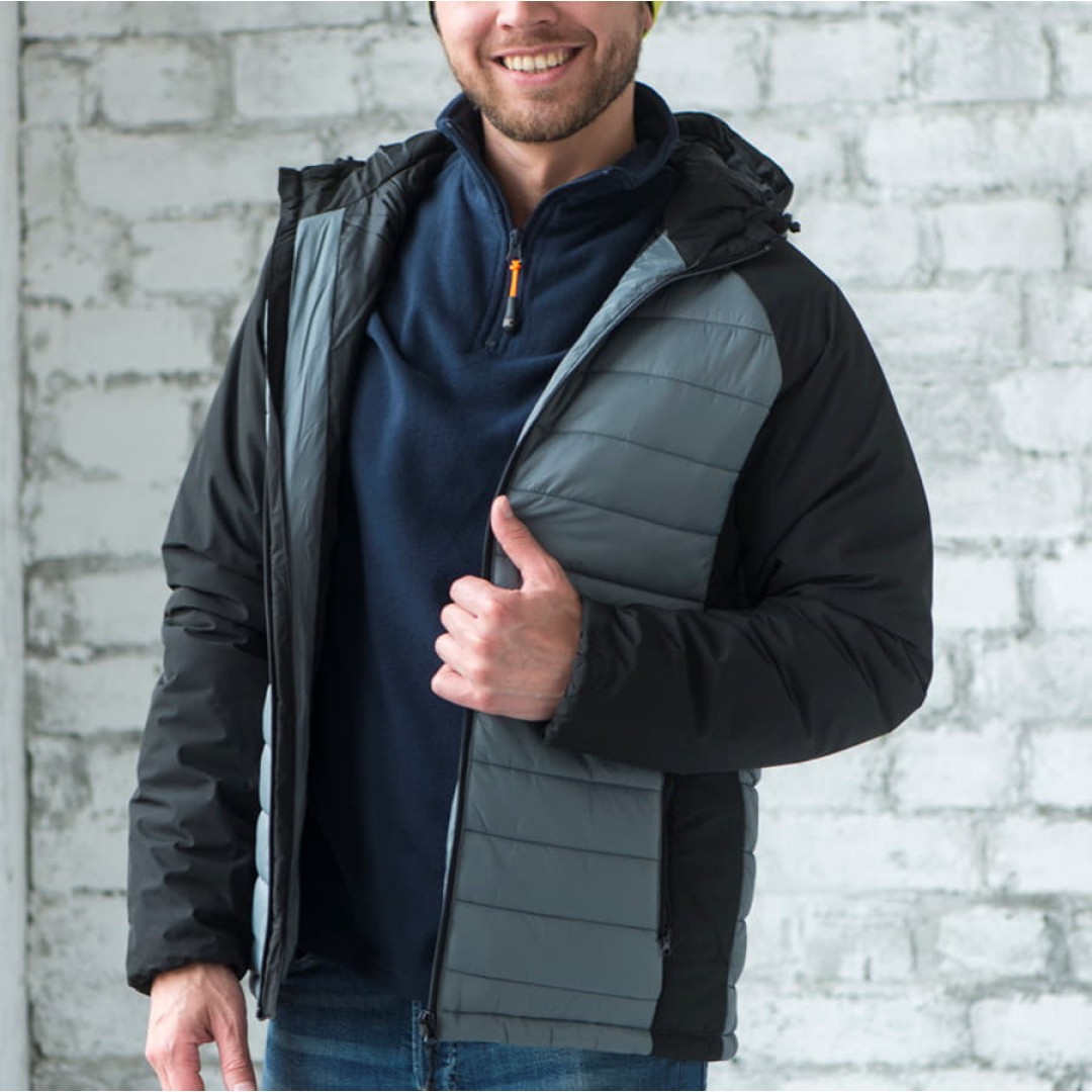 Куртка мужская "TIBET",красный/чёрный,2XL, 100% нейлон, 200  г/м2