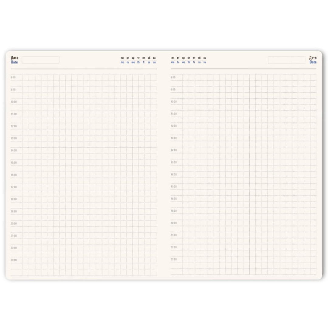 Ежедневник недатированный Softie, А5, оранжевый, блок в клетку, оранжевый обрез