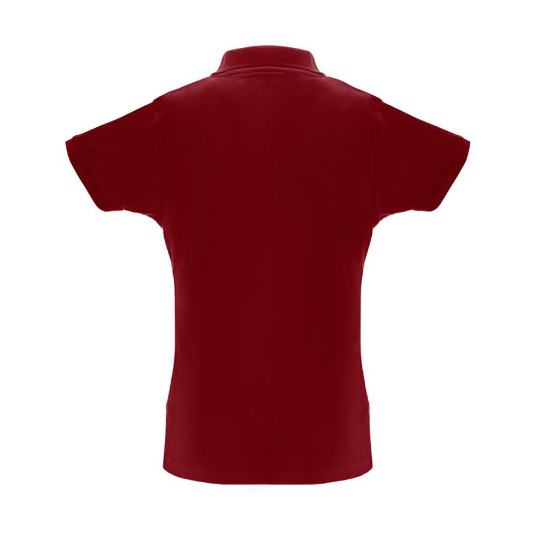 Рубашка-поло женская BERLIN WOMAN, к/р, бордовый, 2XL, 65% полиэстер, 35% хлопок, плотность 200 г/м2