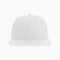 Бейсболка JAMES,6 клиньев,плоский козырек,ПВС застежка,белый,100 % переработанный полиэстер,200 г/м2