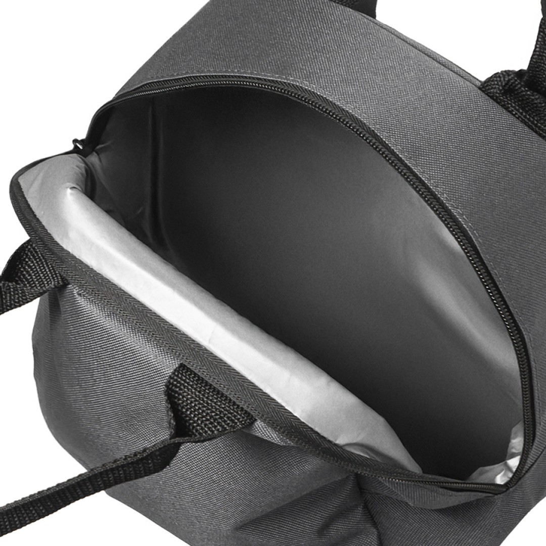 Термосумка "LUNCH", серый, 25 x 21 x 17 см, полиэстер 600D