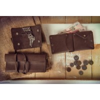 Портмоне кожаное, "LOFT", коричневый, кожа натуральная 100%