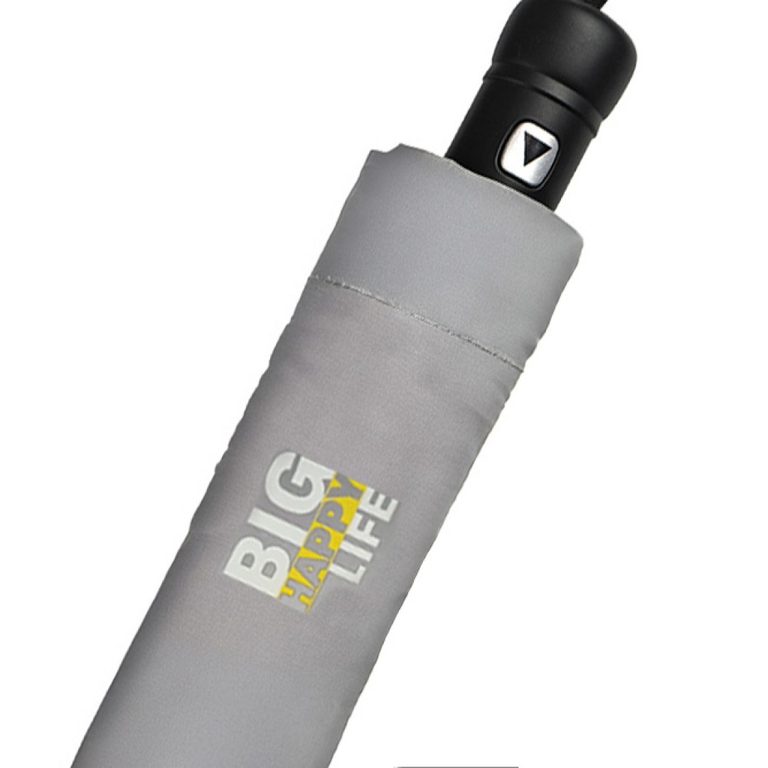 Зонт складной "Reflect", полуавтомат, светоотражающий серый