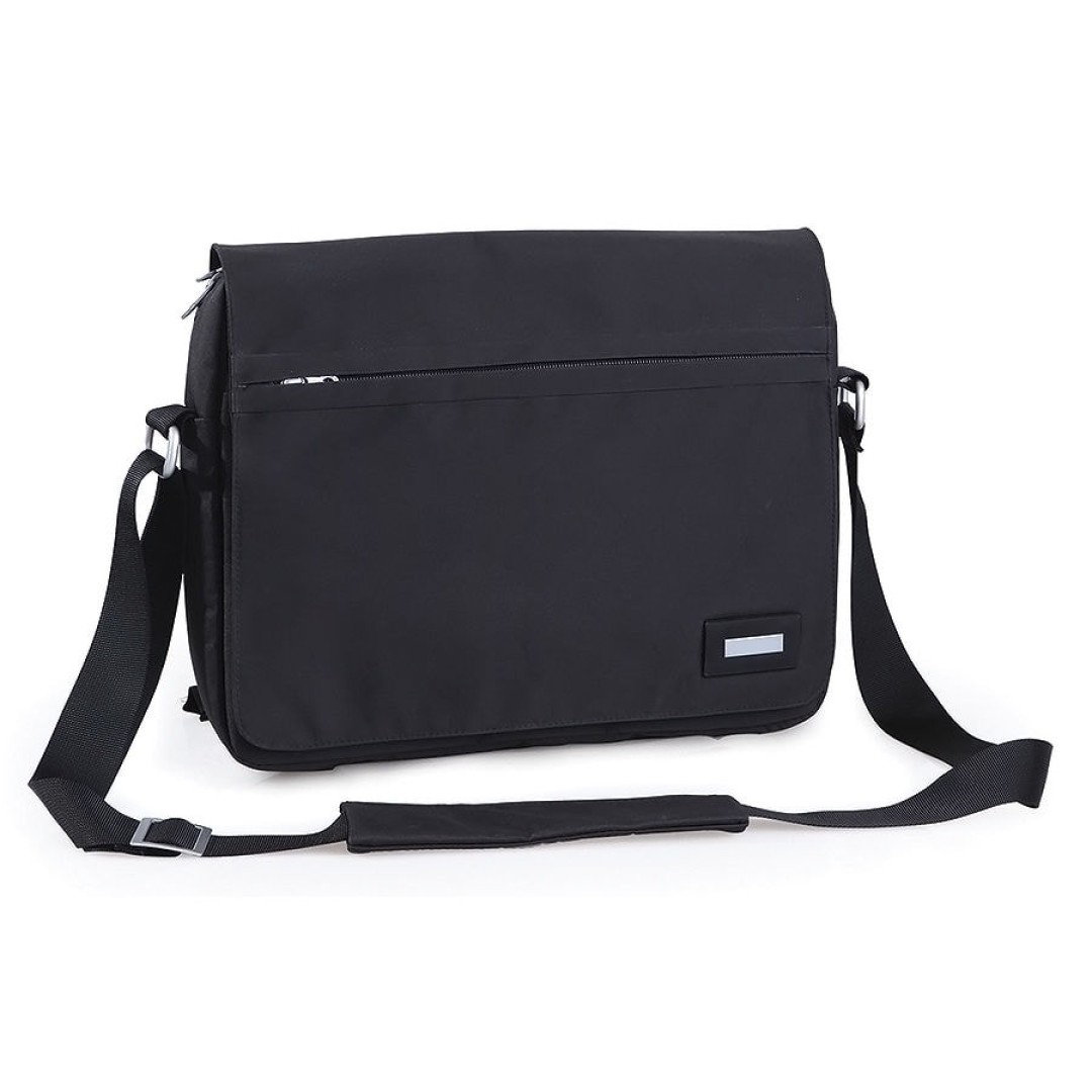 Конференц-сумка "BUSINESS" c шильдом, черный, 33.5626.5 cm, микрофибра