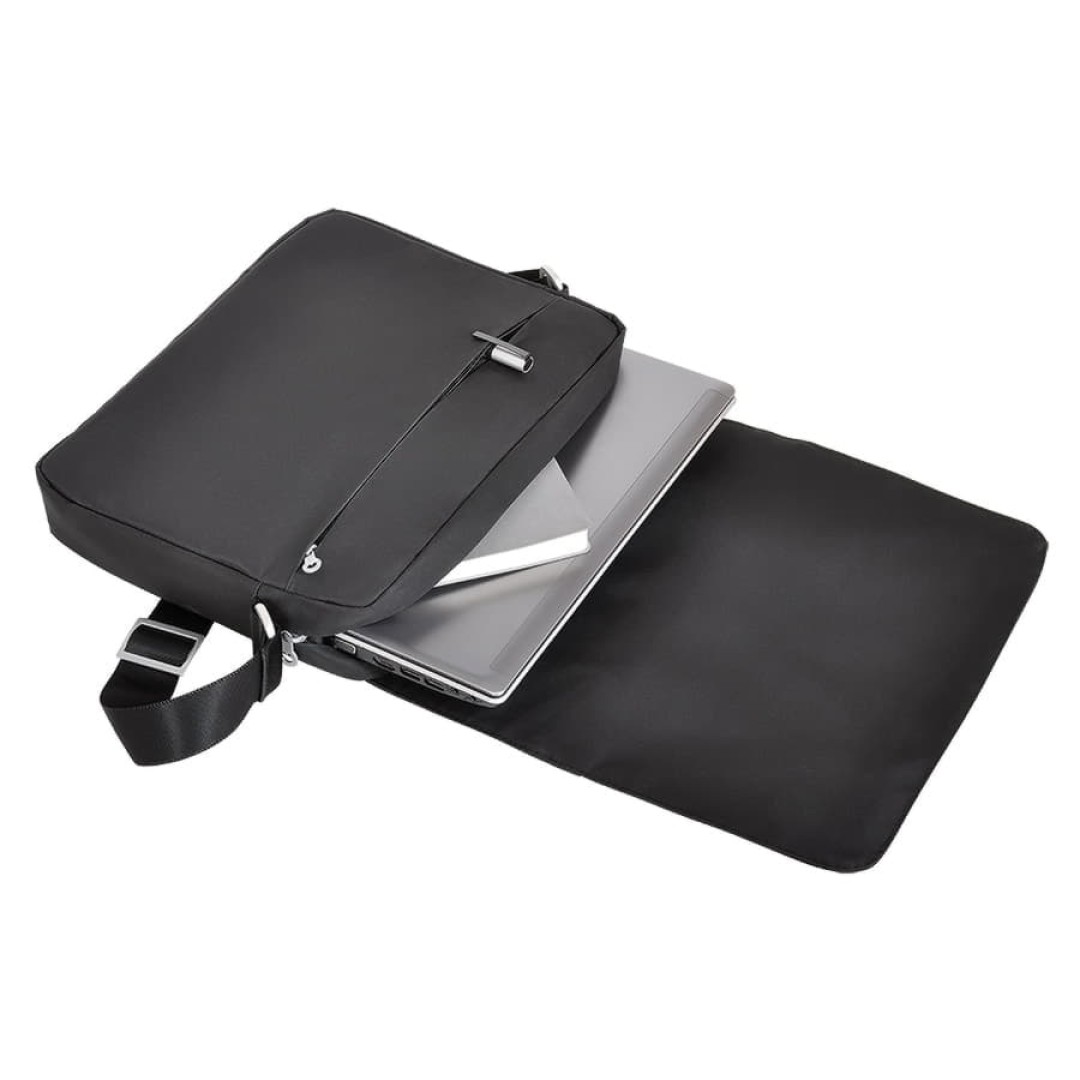 Конференц-сумка "BUSINESS" c шильдом, черный, 33.5626.5 cm, микрофибра