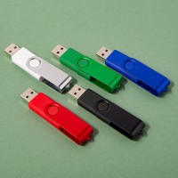 USB flash-карта DOT (8Гб), белый, 5,8х2х1,1см,пластик металл