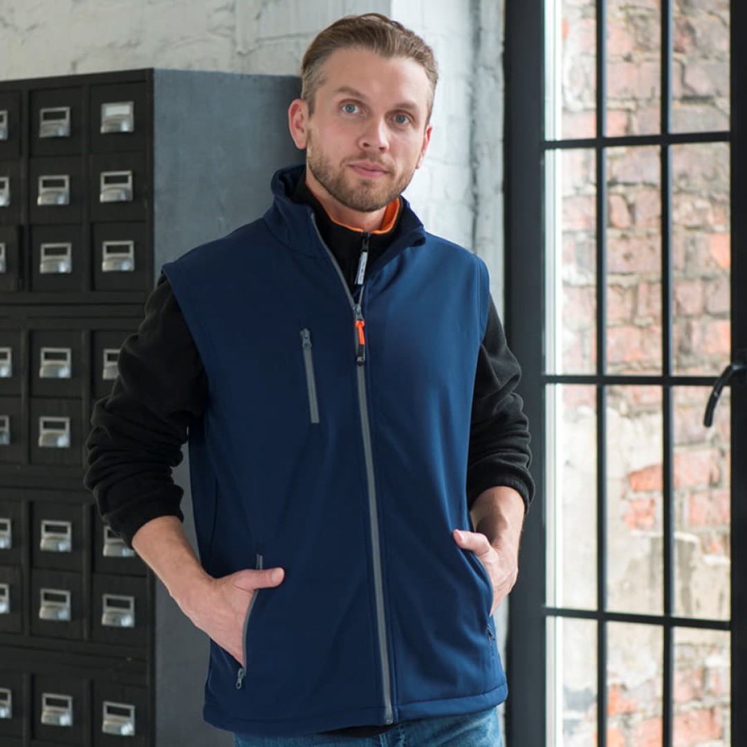 Жилет мужской "TARVISIO MAN", ярко-синий, 2XL, 95% полиэстер, 5% эластан, 320 г/м2