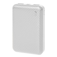 Универсальный аккумулятор Rib 5 (5000 мАч), белый, 9,8х6.3х1,4 см