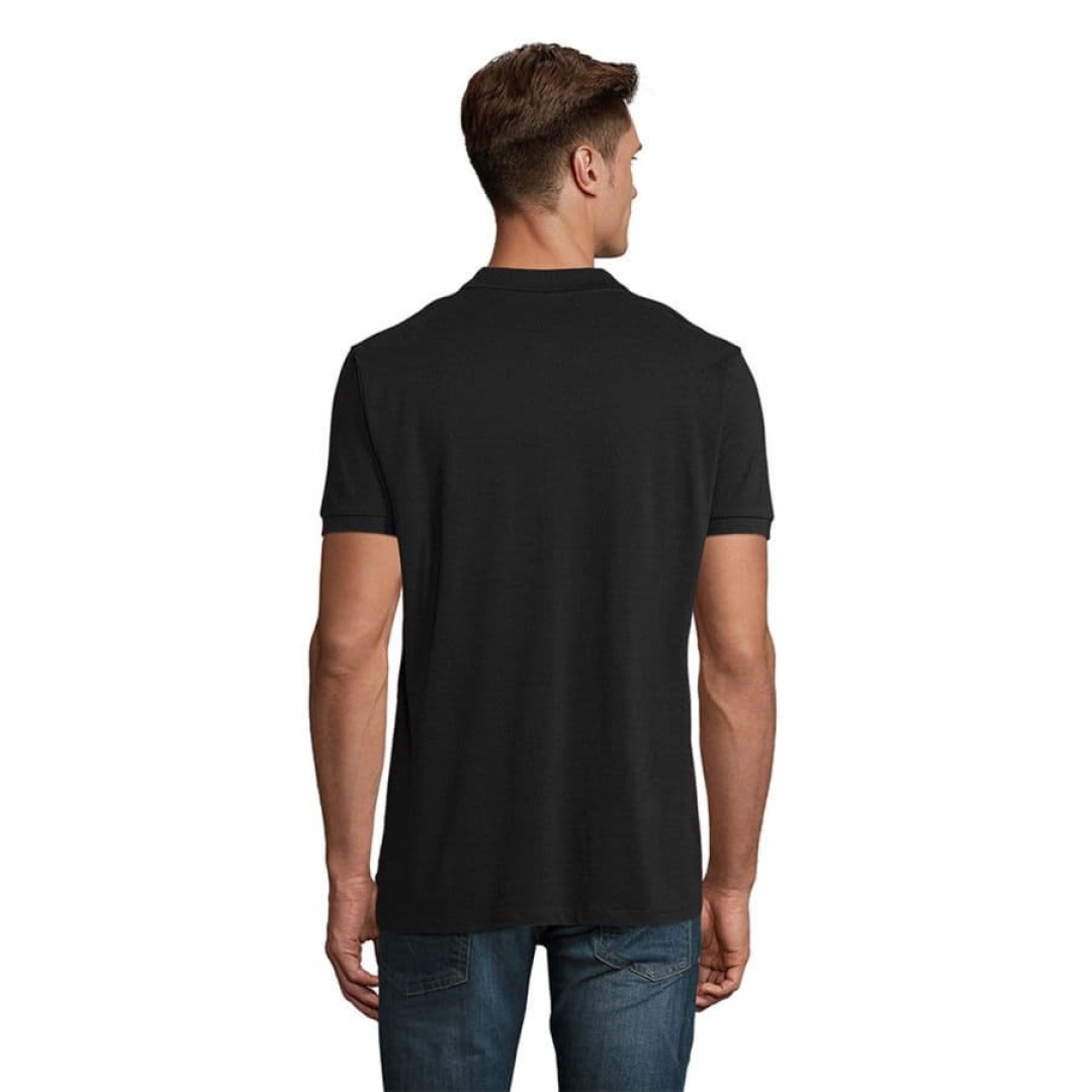 Рубашка поло мужская PLANET MEN, черный, 5XL, 100% органический хлопок, 170 г/м2