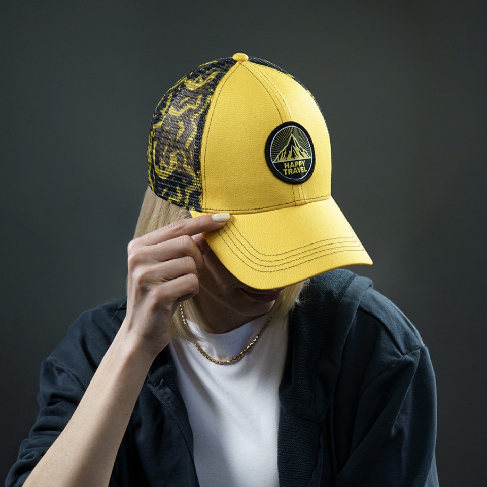 Образец бейсболка CUSTOM MERCH, 6 клиньев, сублим. печать, 100% хлопок, сетка 100% полиэст, 180 г/м2