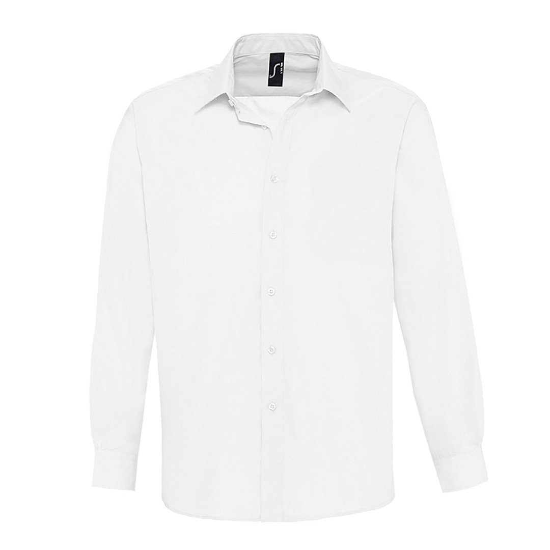 Рубашка мужская "Baltimore", белый_S, 65% полиэстер, 35% хлопок, 95г/м2