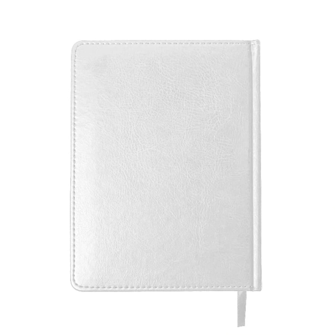 Ежедневник недатированный Joy, А5,  белый, белый блок, серебряный обрез