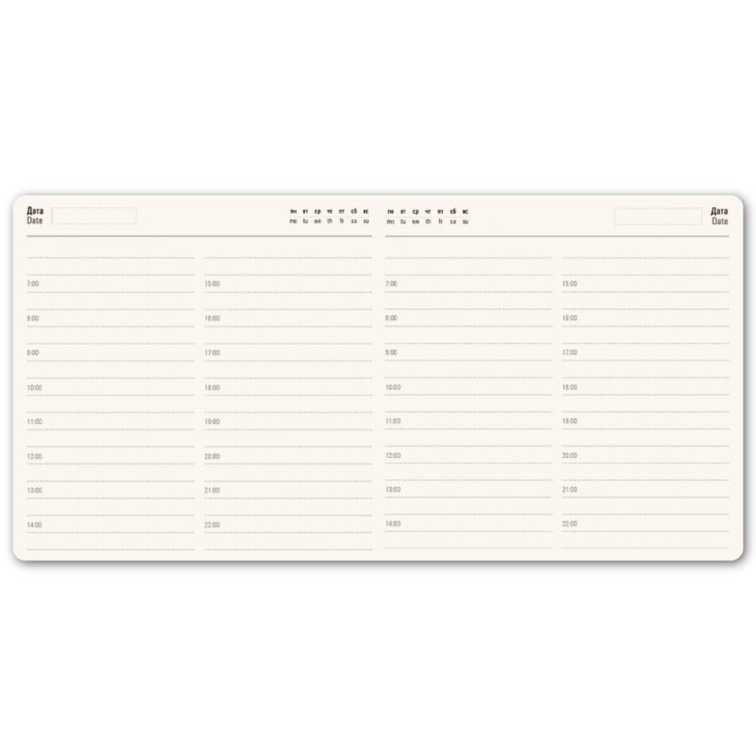 Ежедневник недатированный Scotty, А5-,  оранжевый, кремовый блок, без обреза