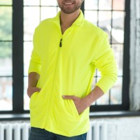 Толстовка мужская флисовая "COPENHAGEN" ,ярко-синий, S, 100% полиэстер, 185 г/м2