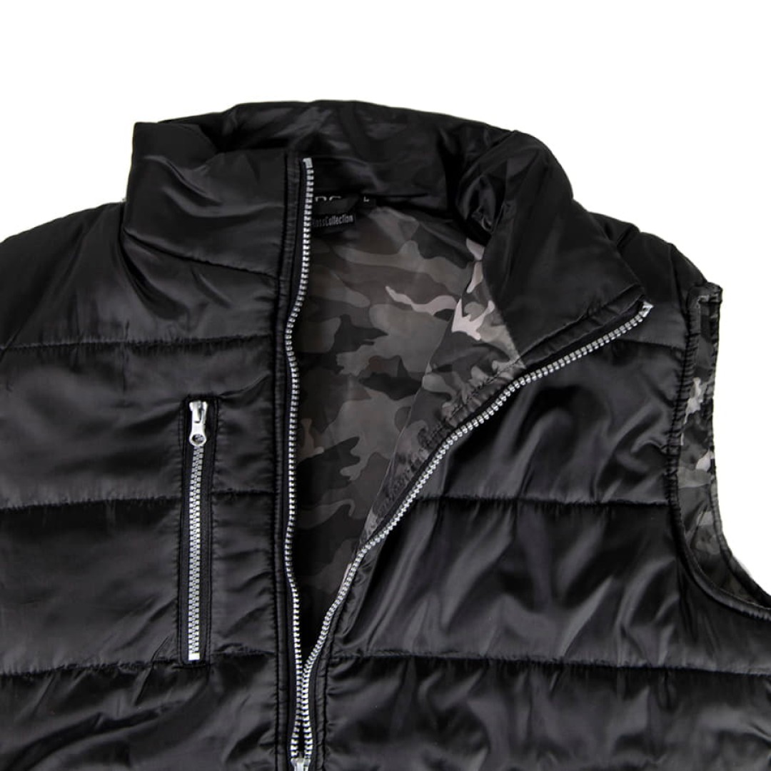 Жилет мужской LAOS, чёрный, 2XL, 100% полиэстер, 180 г/м2