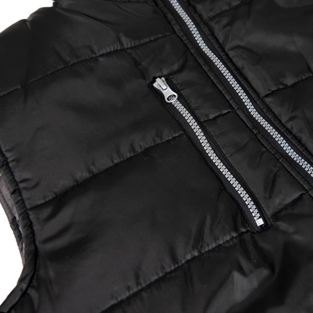 Жилет мужской LAOS, чёрный, 2XL, 100% полиэстер, 180 г/м2