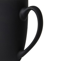 Кружка "Sweet" зеркало серебро с прорезиненным покрытием, 350 мл, фарфор