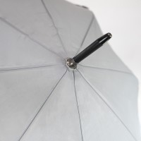 Зонт-трость "Reflect", полуавтомат, светоотражающий серый
