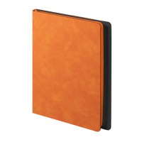 Ежедневник недатированный Solas, формат А5, с магнитом, оранжевый, кремовый блок в линейку