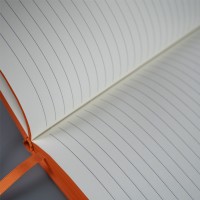 Ежедневник недатированный Solas, формат А5, с магнитом, оранжевый, кремовый блок в линейку