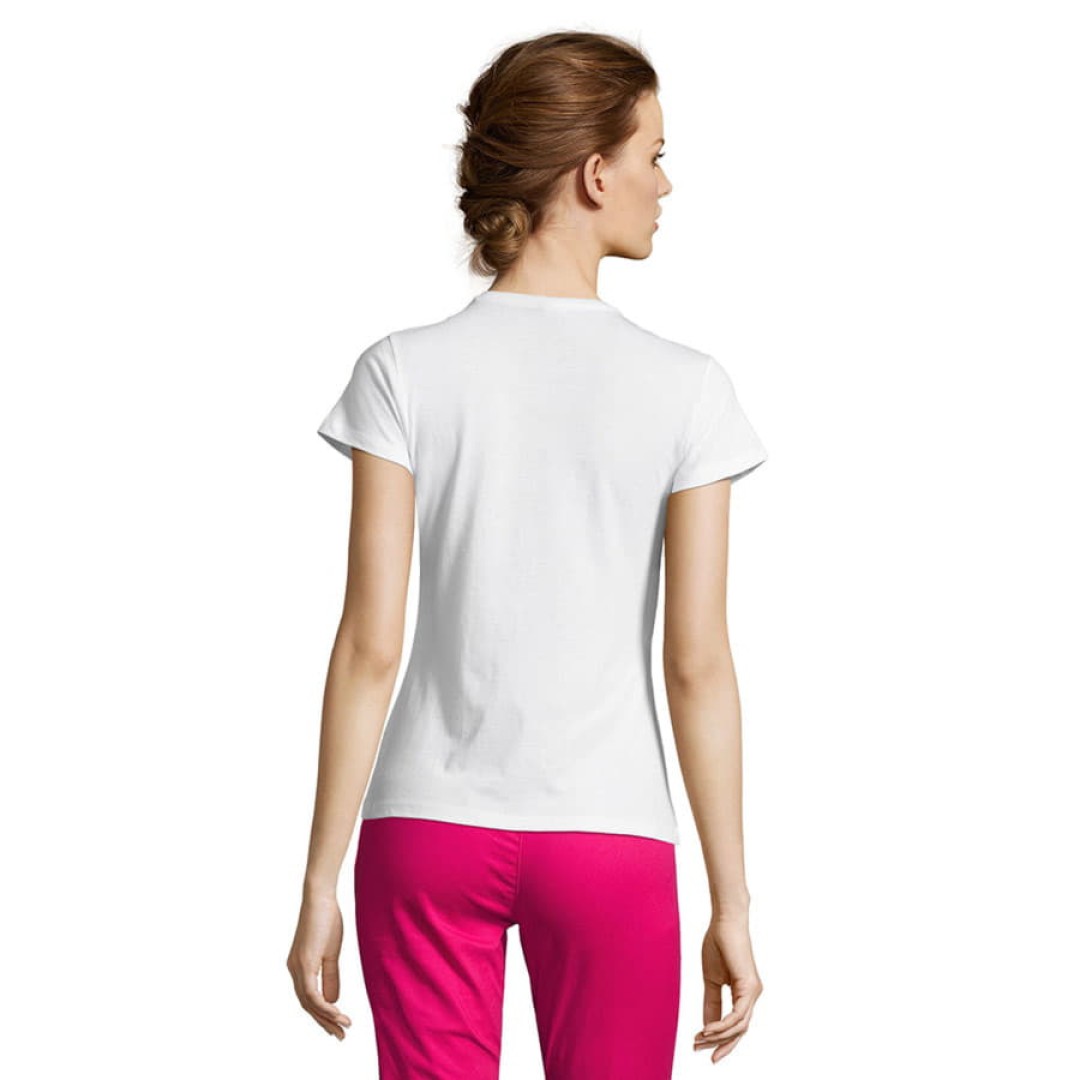 Футболка женская MISS, белый, S, 100% хлопок, 150 г/м2