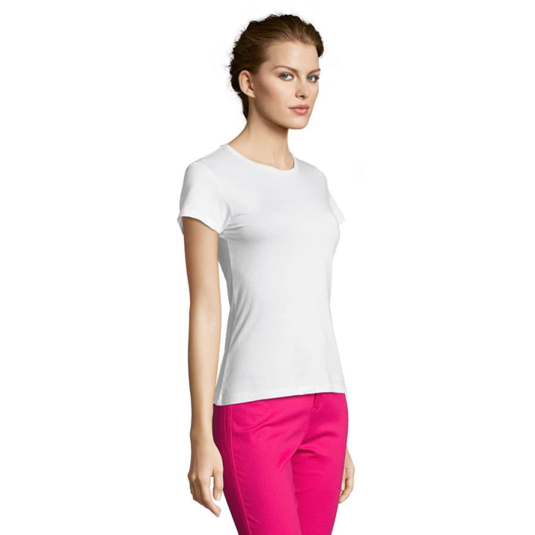 Футболка "Miss", белый_2XL, 100% х/б, 150 г/м2
