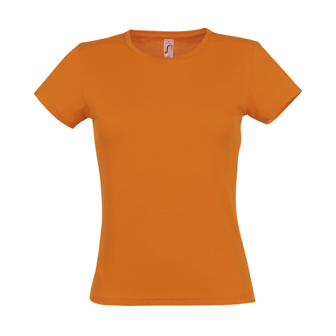 Футболка "Miss", оранжевый_L 100% х/б, 150 г/м2