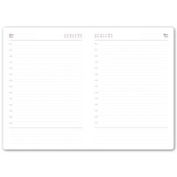 Ежедневник недатированный Anderson, А5,  белый, белый блок