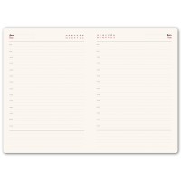 Ежедневник недатированный Kennedy, А5,  синий, белый блок, серебряный срез