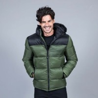 Куртка мужская "SIBERIA", камуфляж серый, чёрный, S, 100% нейлон 40г/м2, наполнитель: 100% полиэстер