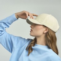 Бейсболка "CORDY-S", заст. на лип. 6 клин,  коричневый, 100% перераб. полиэстер, плотность 230 г/м2