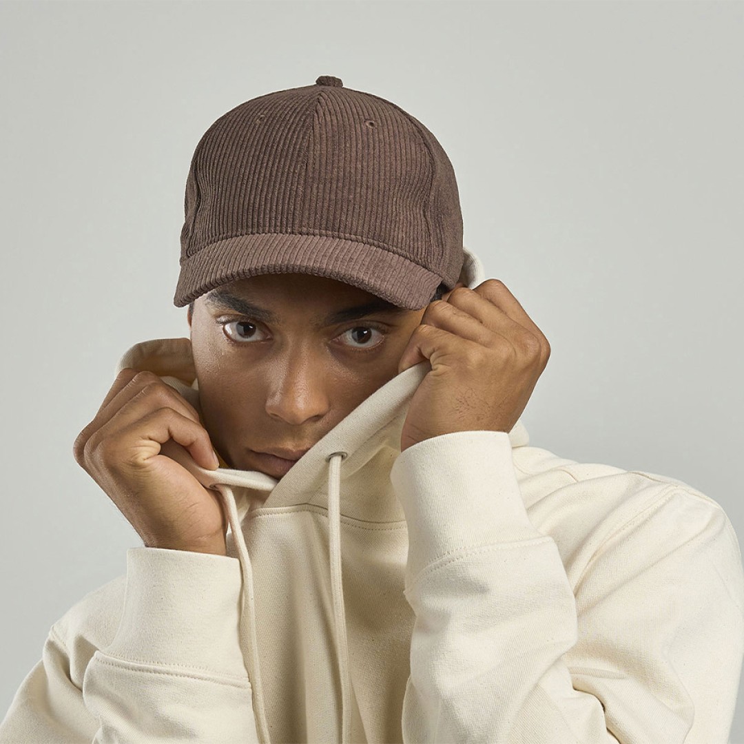 Бейсболка "CORDY-S", заст. на лип. 6 клин,  коричневый, 100% перераб. полиэстер, плотность 230 г/м2