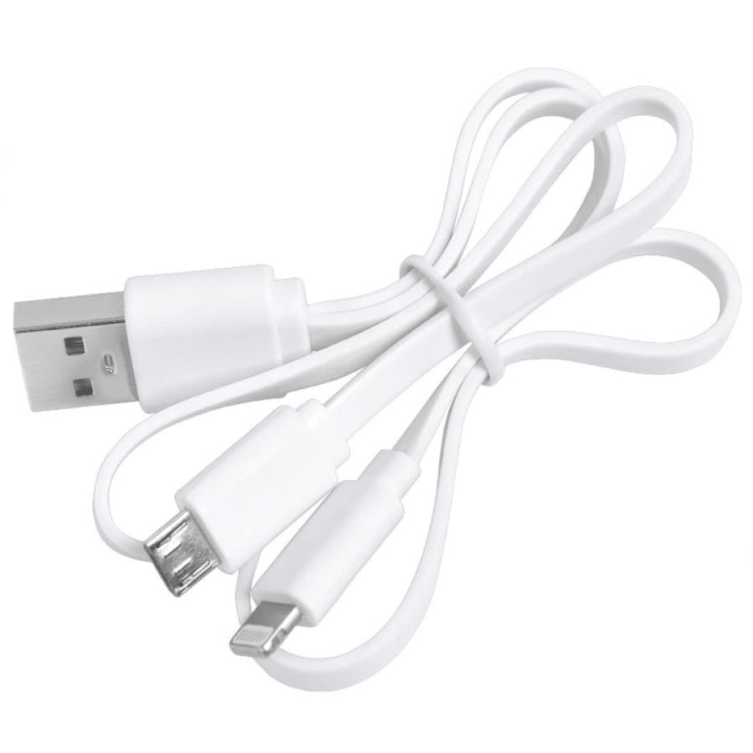 Универсальный аккумулятор "Softi" (5000mAh),белый, 7,5х12,1х1,1см, искусственная кожа, пластик