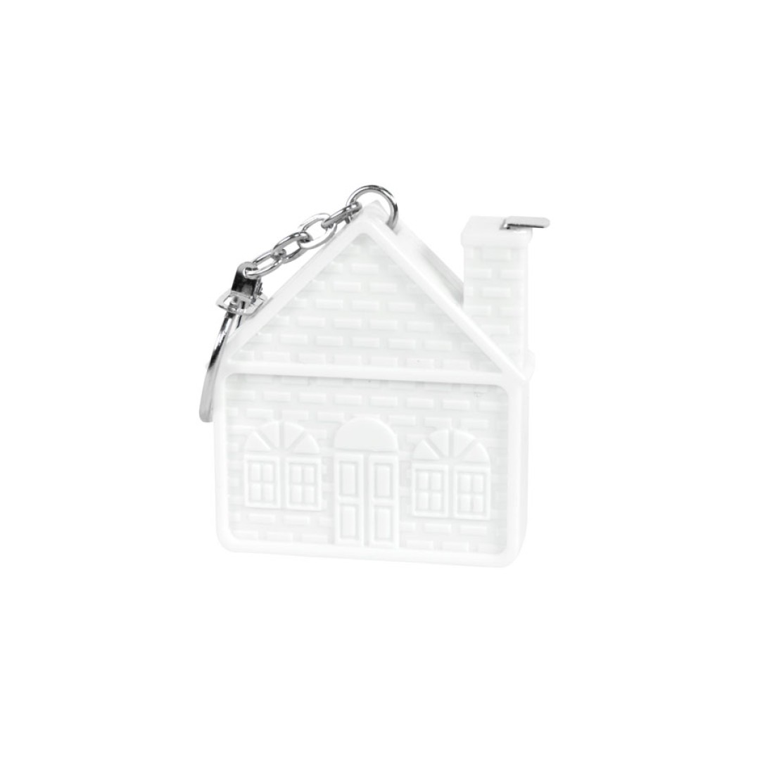 Брелок-рулетка  "Домик" (1 м), 5,1х1,4х4,7 см, пластик