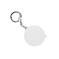 Брелок-рулетка  "Земля" (1 м), D=4 см, H=1,4 см, пластик