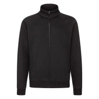 Толстовка "Sweat Jacket", черный_M, 70% х/б, 30% п/э, 280 г/м2