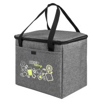 Термосумка "KEEP", 27 x 24. x 20 см, полиэстер 300D, PEVA, серый меланж