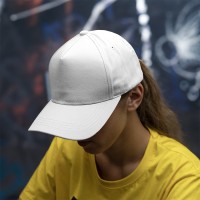 Бейсболка "Breeze", 5 клиньев,  застежка на липучке, белый, 100% хлопок, плотность 150 г/м2