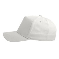 Бейсболка "Breeze", 5 клиньев,  застежка на липучке, белый, 100% хлопок, плотность 150 г/м2