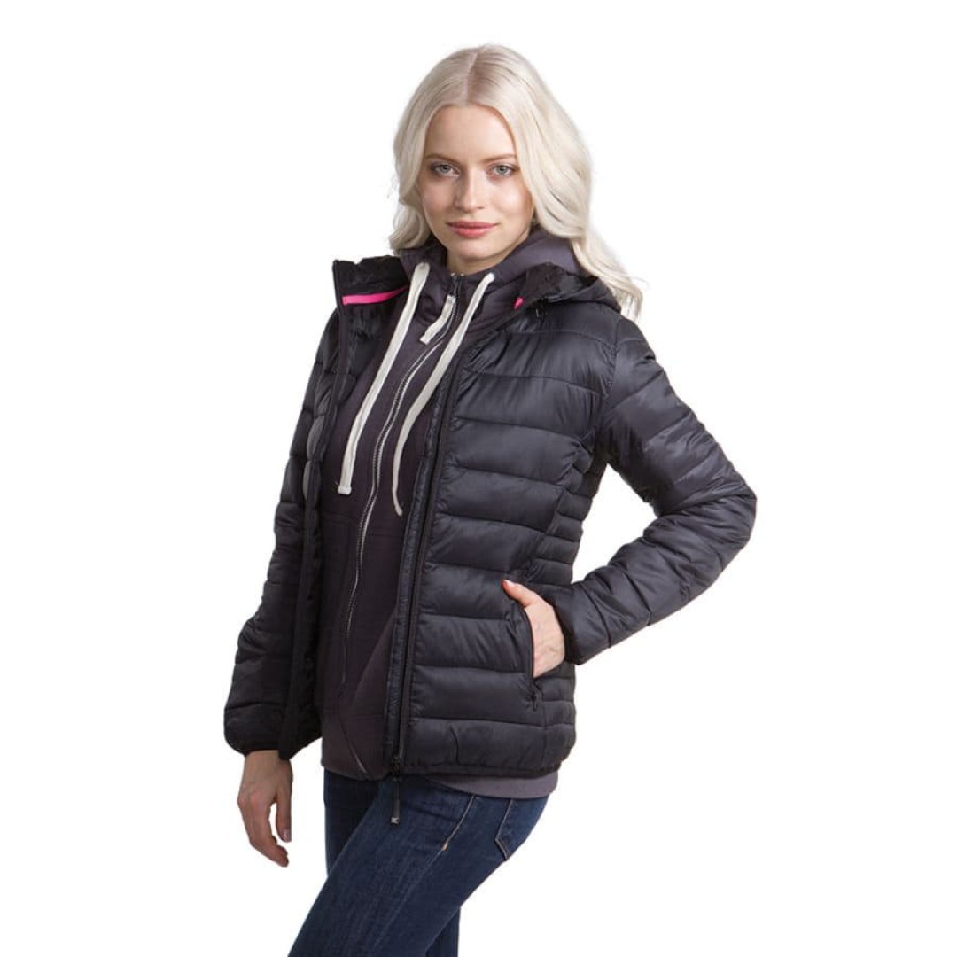 Куртка женская "Vilnius Lady", темно-серый_ 2XL, 100% нейлон, 20D, подкладка: 100% полиэстер, 300T