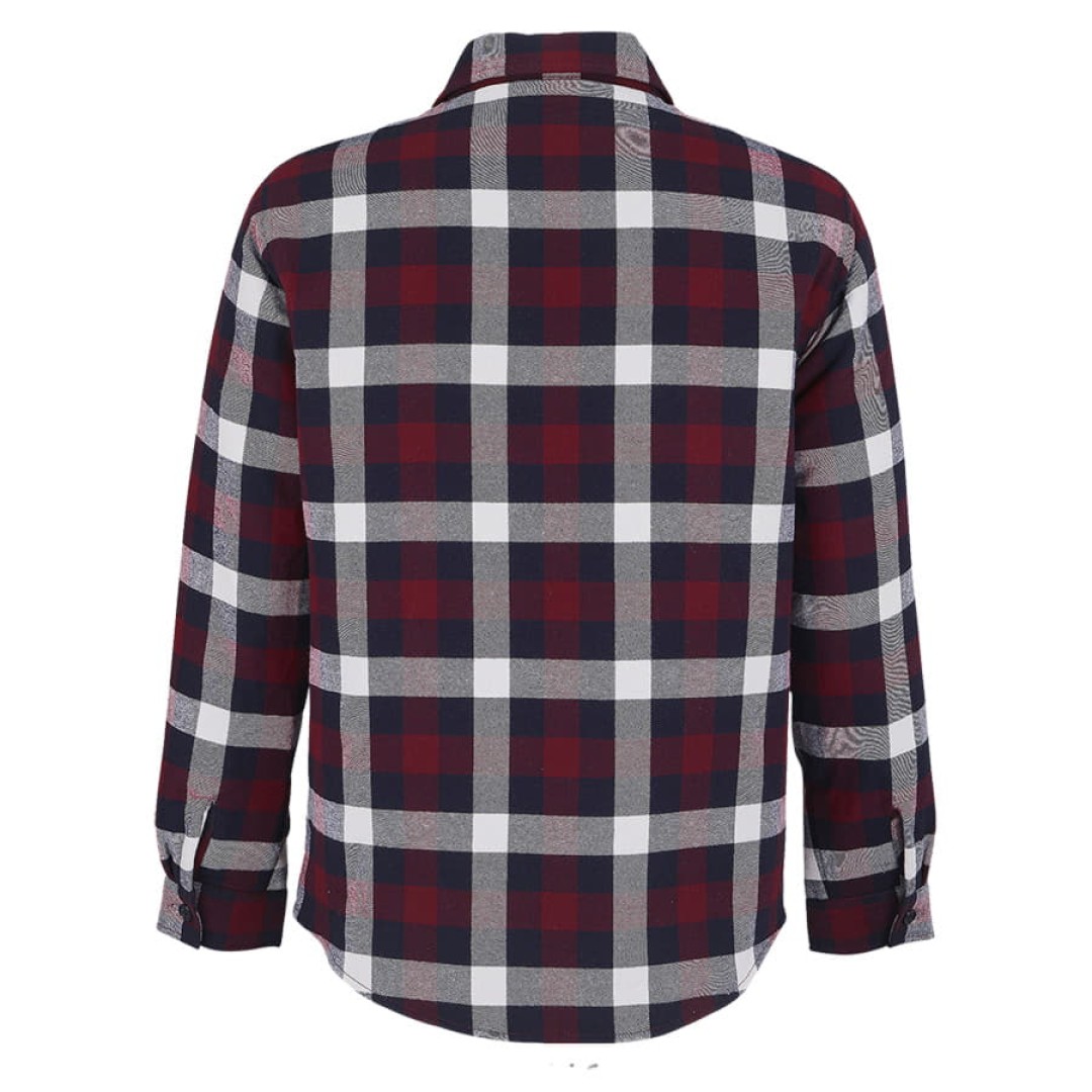 Куртка рубашка мужская NOAH, бордо,XL/2XL(2),100%хлопок,180 г/м2,подкл. и утеплитель:100%полиэстер