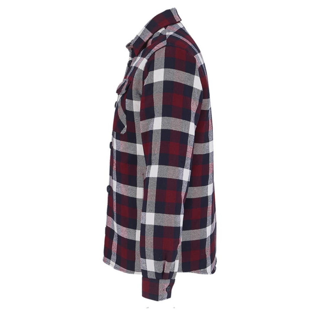 Куртка рубашка мужская NOAH, бордо,XL/2XL(2),100%хлопок,180 г/м2,подкл. и утеплитель:100%полиэстер