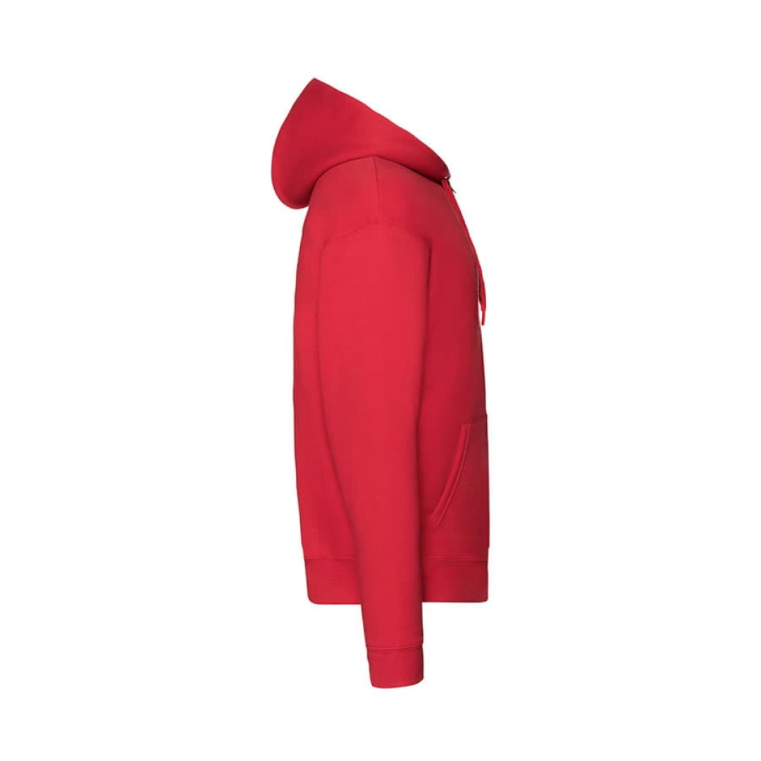 Толстовка мужская "PREMIUM HOODED SWEAT JACKET", красный_M, 70% х/б, 30% п/э, 280 г/м2