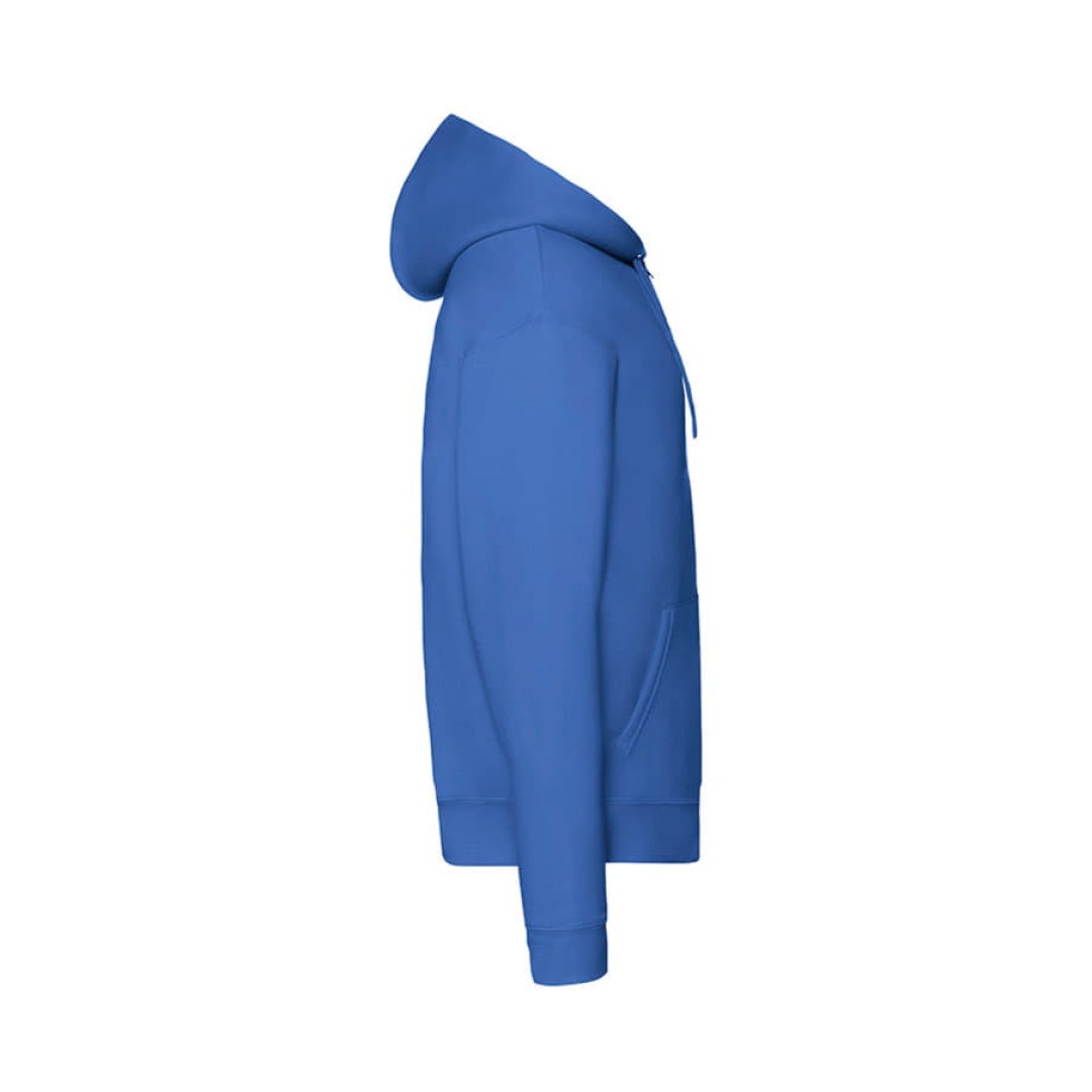 Толстовка "PREMIUM HOODED SWEAT JACKET", ярко-синий_XL, 70% х/б, 30% п/э, 280 г/м2