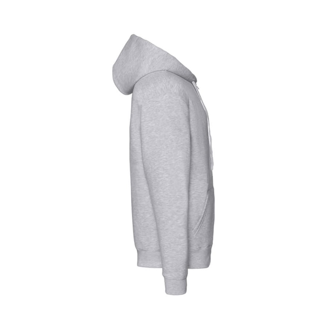 Толстовка мужская "PREMIUM HOODED SWEAT JACKET", серый меланж_M, 70% х/б, 30% п/э, 260 г/м2